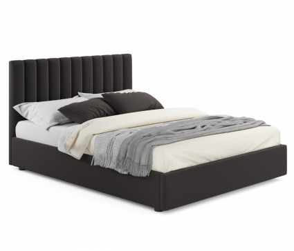 Кровать MYROOM Family Olivia 160х200 с подъемным механизмом коричневого цвета, с изголовьем, с ящиком для хранения