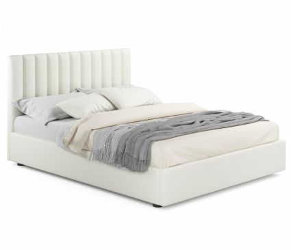 Кровать MYROOM Family Olivia 160х200 с подъемным механизмом светло-бежевого цвета, с изголовьем, с ящиком для хранения