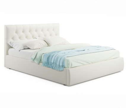 Кровать MYROOM Family Verona 140х200 с подъемным механизмом светло-бежевого цвета, с изголовьем, с ящиком для хранения