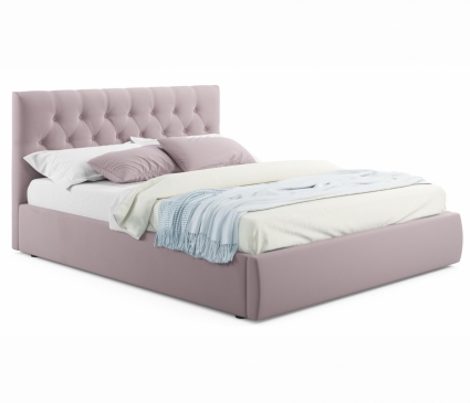 Кровать MYROOM Family Verona 180х200 с подъемным механизмом серо-розового цвета, с изголовьем, с ящиком для хранения