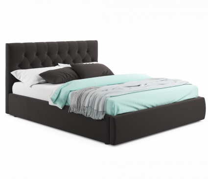 Кровать MYROOM Family Verona 140х200 с ортопедическим основанием коричневого цвета, с изголовьем, без ящиков