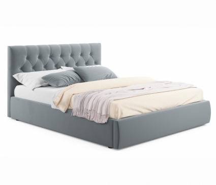 Кровать MYROOM Family Verona 140х200 с ортопедическим основанием серого цвета, с изголовьем, без ящиков