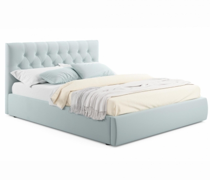 Кровать MYROOM Family Verona 140х200 с ортопедическим основанием мятного цвета, с изголовьем, без ящиков