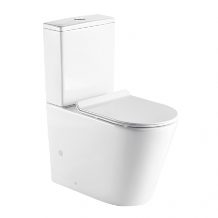 Унитаз Azario Maro AZ-2125A-R микролифт белый, овальный, 38x67 см