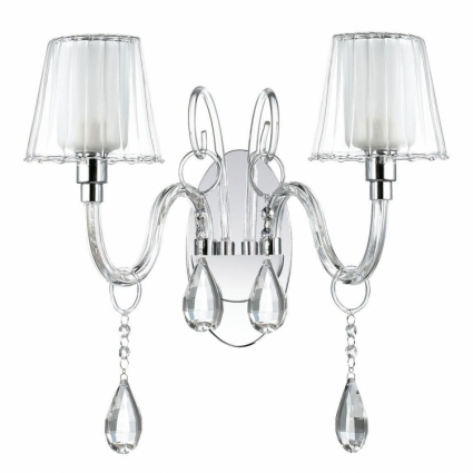 Бра Ideal Lux Terry AP2 в стиле арт-деко, цвет белый, мощность 80 Вт