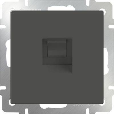 Werkel Розетка Ethernet RJ-45 серо-коричневая WL07-RJ-45 4690389054099 цвет серый