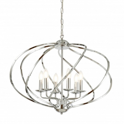 Подвесная люстра Lumina Deco Roderio LDP 9041-6 CHR мощность 240 Вт