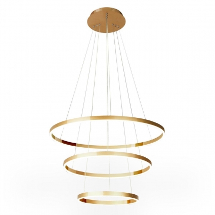 Подвесная светодиодная люстра Kink Light Тор 08223,36A, в стиле Хай-тек, цвет латунь