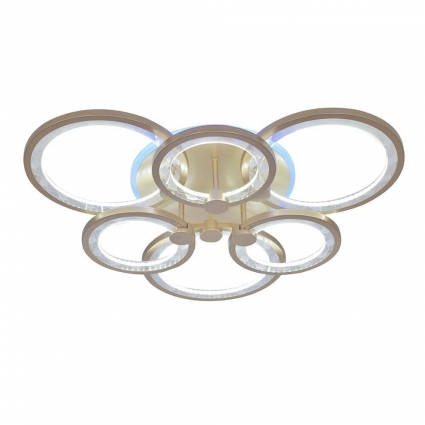 Потолочная люстра Seven Fires Ormarr SF7055/7C-SGD-RGB в стиле Хай-тек, цвет шампань