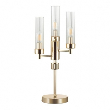 Настольная лампа Lumion Kamilla 5274/3T цвет золотой, мощность 120 Вт