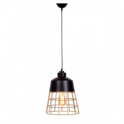 Подвесной светильник Lumina Deco Bagsy LDP 7933 BK в современном стиле, цвет черный