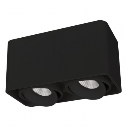 Потолочный светодиодный светильник Arlight SP-Cubus-S195x100-2x8W Day4000 036056 в современном стиле, цвет черный