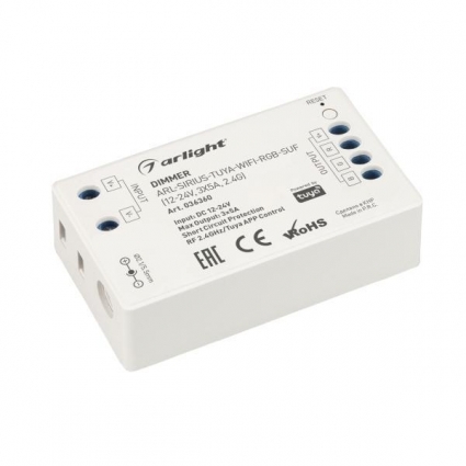 Диммер Arlight ARL-Sirius-Tuya-WiFi-RGB-Suf 036360 цвет белый