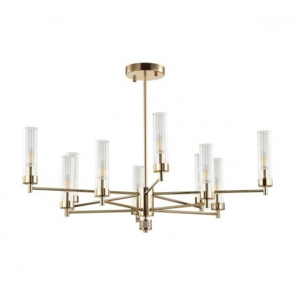Подвесная люстра Lumion Kamilla 5274/10C цвет золотой, мощность 400 Вт