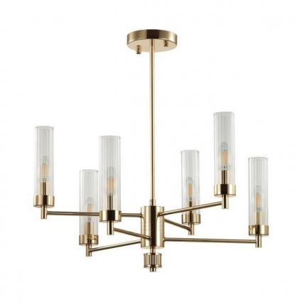 Подвесная люстра Lumion Kamilla 5274/6C цвет золотой, мощность 240 Вт