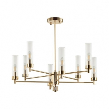 Подвесная люстра Lumion Kamilla 5274/8C цвет золотой, мощность 320 Вт