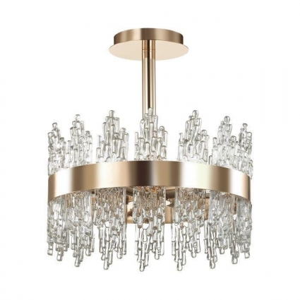 Потолочная люстра Lumion Margot 5267/4C в стиле модерн, цвет латунь, мощность 160 Вт