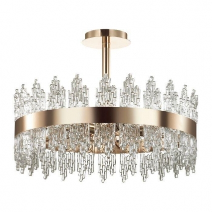 Потолочная люстра Lumion Margot 5267/6C в стиле модерн, цвет латунь, мощность 240 Вт