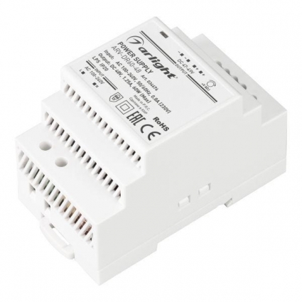 Блок питания Arlight ARV-DR60-48 48V 60W IP20 1,25A 034676, цвет белый