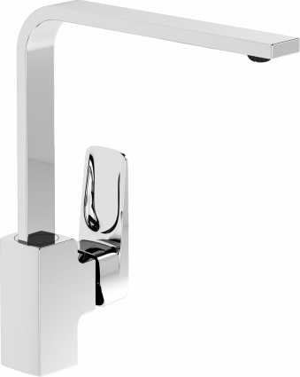 Смеситель для кухни VitrA Root Square A42753EXP хром однорычажный, длина излива 21 см