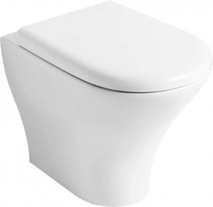 Унитаз приставной Kerasan Aquatech 371801 белый, овальный, 35.5x55.5 см