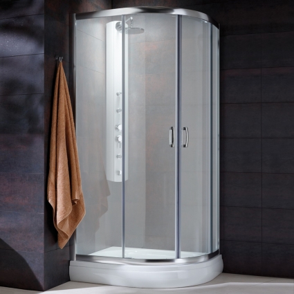 Душевой уголок Radaway Premium Plus E 90x80x190 матовое стекло прямоугольный-асимметричный, двери раздвижные