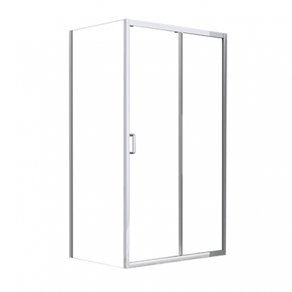 Душевой уголок Azario Alton AZ-NAC1131 L 120х80 профиль серебро, стекло прозрачное, левый, прямоугольный, двери раздвижные