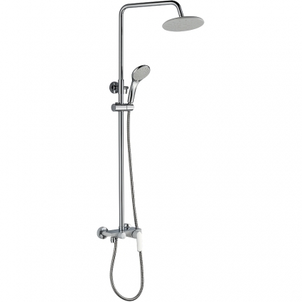 Душевая стойка Haiba HB24804, белый/хром, шланг 150 см