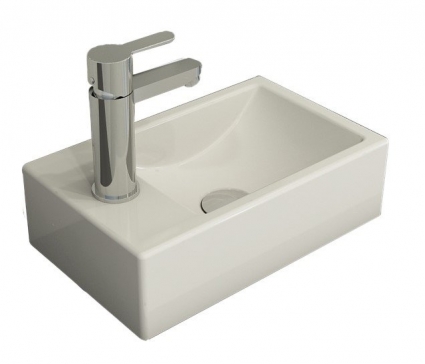 Раковина Bocchi Milano 1418-001-0126 белая, левая, прямоугольная, цвет белый