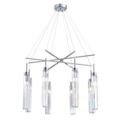 Подвесная люстра Newport 4524+4/S chrome М0066076 цвет хром, мощность 480 Вт