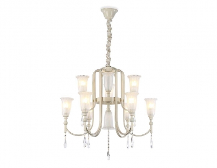 Подвесная люстра Ambrella light Traditional TR3248 в классическом стиле, цвет белый