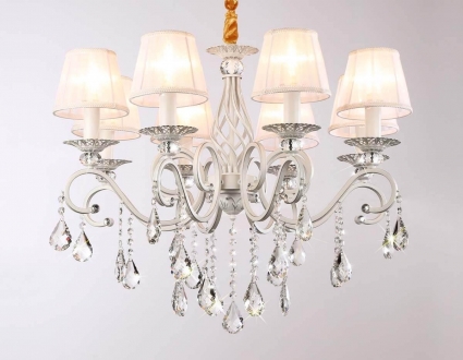 Подвесная люстра Ambrella light Traditional TR4548 в классическом стиле, цвет белый