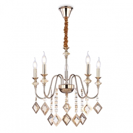 Подвесная люстра Ambrella light Traditional TR4955 в классическом стиле, цвет золотой