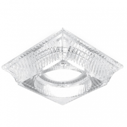 Встраиваемый светильник Gauss Glass CR053 в классическом стиле, цвет серебро