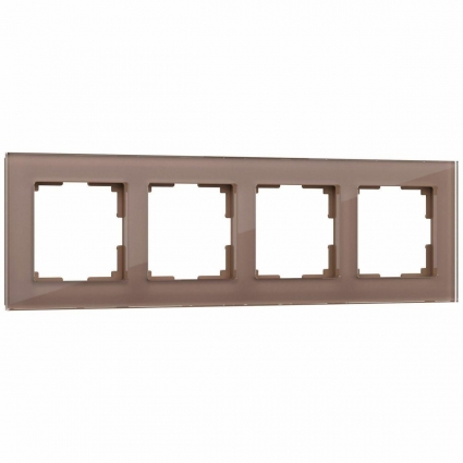 Рамка на 4 поста Werkel Favorit латте W0041142 4690389183454 в современном стиле