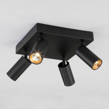 Светодиодный спот Eurosvet Fleur 20066/4 Led в современном стиле, цвет черный
