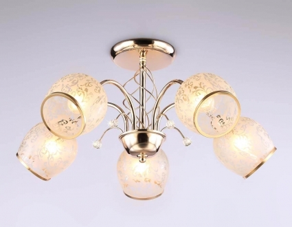 Потолочная люстра Ambrella light Traditional TR3189 в классическом стиле, цвет золотой