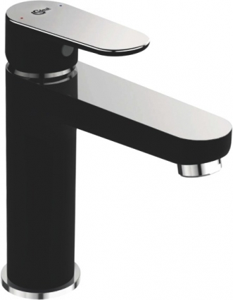 Смеситель для раковины Ideal Standard Tyria BC159HS Matt Black Chrome однорычажный, высота излива 11.8 см