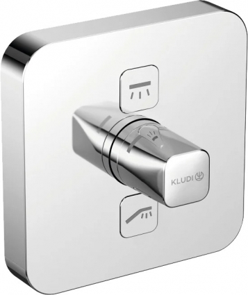 Смеситель для душа Kludi Push 387110538 двухвентильный, хром