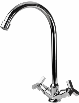 Смеситель для кухни ESKO Zurich ZH 519 двухвентильный, хром, высота излива 23.3 см