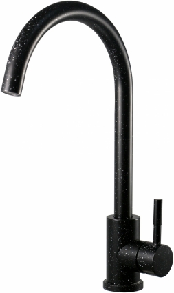 Смеситель для кухни ESKO K45 Black черный однорычажный, высота излива 25.3 см