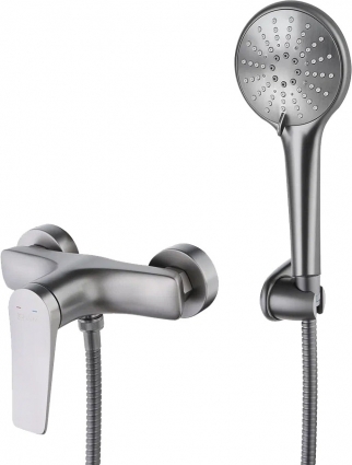 Смеситель для душа Lemark Bronx LM3703GM графит однорычажный, сталь