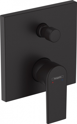 Смеситель для ванны с душем Hansgrohe Vernis Shape 71468670 матовый черный, однорычажный,  в современном стиле