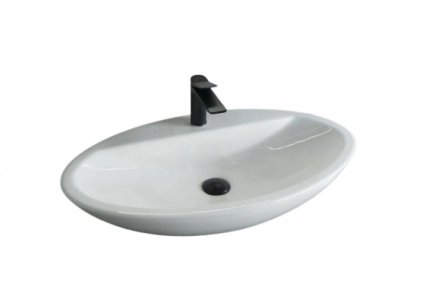 Накладная раковина Gid N9435 73х41.5 белая овальная, цвет белый