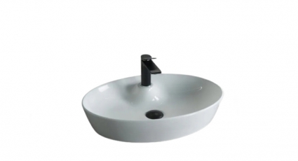 Накладная раковина Gid N9436 55х40 белая овальная, цвет белый