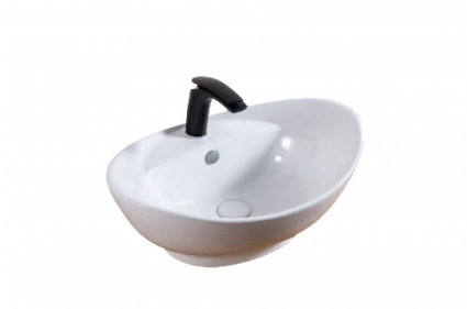 Накладная раковина Gid N9018 59х39 белая овальная, цвет белый