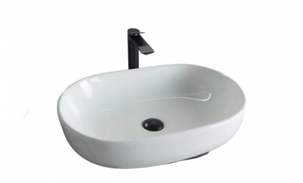 Накладная раковина Gid N9026a 60х40 белая овальная, цвет белый