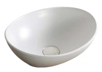 Накладная раковина Gid N900 41х34 белая овальная, цвет белый