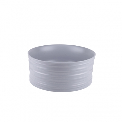 Накладная раковина Gid Gm969 40.5х40.5 серая, матовая, круглая, цвет серый