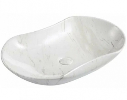 Накладная раковина Gid Mnc503H012 66.5х41 под камень прямоугольная, цвет белый